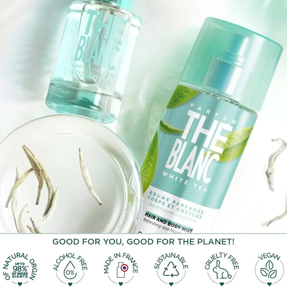 Solinotes White Tea Hair & Body Mist | Alcohol-Free, Cruelty-Free (8.45 fl oz)
